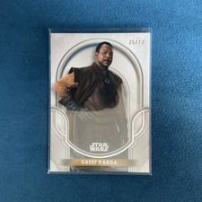 2025 Star Wars Smugglers Outpost Topps Greef Karga Galactic Antiquities /77