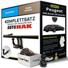 Anhängerkupplung abnehmbar für PEUGEOT 508 Break SW (Kombi) +E-Satz NEU