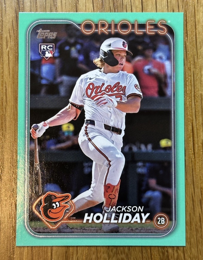 2024 Topps Update Series - Jackson Holliday #US50 Aqua (RC)