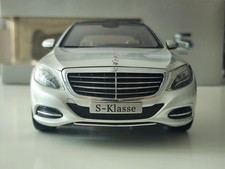 1:18 Norev Mercedes Benz S Class W222 Iridium Silver Metallic Dealer Diecast