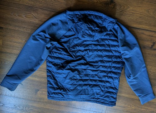 Columbia Full Zip Blue Puffer Quilted Hoodie Men’s XL (25" pit-pit, 36" sleeve) - Picture 5 of 5