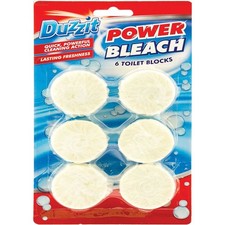 Duzzit Power Bleach Toilet Blocks 6 Pack Cistern Cleaner Foaming Limescale UK
