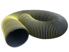 Flexaust T-7W Debris Truck Loader Leaf Vacuum Hose, 12-Inch 10-Foot, Made in USA