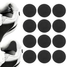 12pcs 2" Shoe Patches for Holes Circle Self-Adhesive Shoe Repair Patch Black