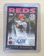 2021 Topps Jose Garcia Autograph Black Parallel/199 #86B-JGA RC