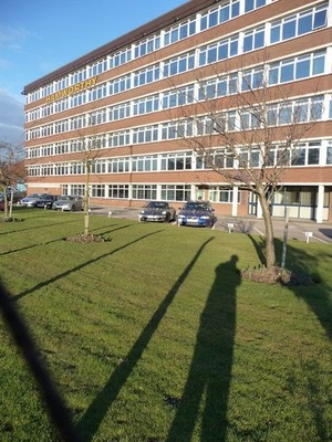 Foto A2 Poole: Fleets Corner - Hamworthy Combustion Head Office Poole \ c2010