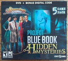 Legacy Hidden Object Games  Project Blue Book  5 Game Pack  DVD-Rom
