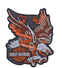 Large Eagle Wings Embroidered Patch – 12 Inch Motorcycle Back Patch for Jackets