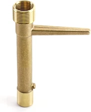 QWORK Quick Coupling Valve Key, 3/4 Inch Brass Irrigation Tool inch, Key 