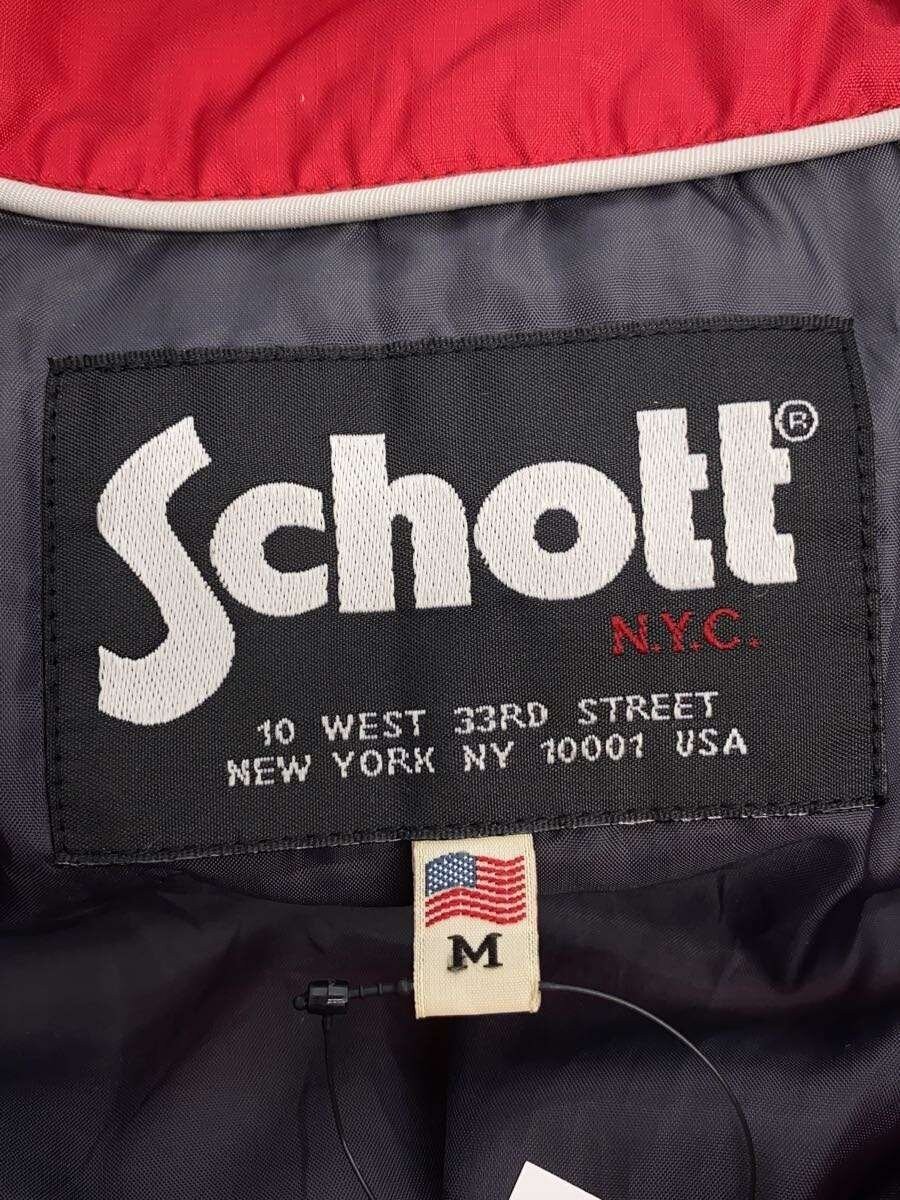Schott Down Jacket M Nylon Red Plain  Waypoint Su… - image 3