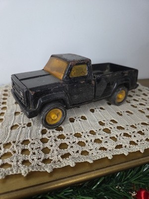 Tonka Black Pickup 7 Made In The USA Pressed Steel Rusty