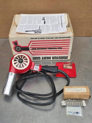 Master Appliance Corded Heat Gun Model HG-501A In Original Box W/ Extra Element