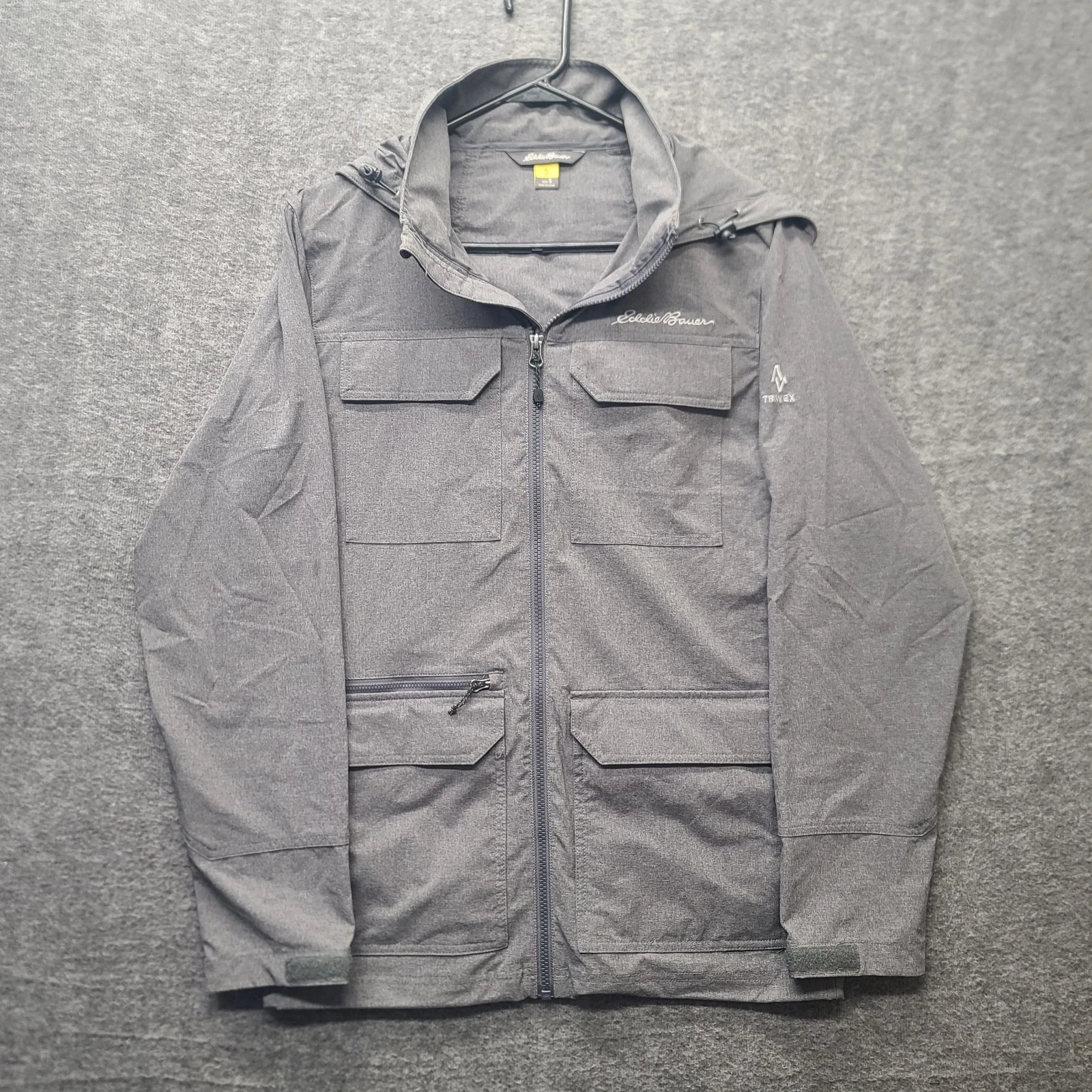 Eddie Bauer Travex Jacket Mens S Regular Fit Utility Softshell Travel Hooded