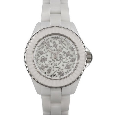 Authentic Chanel J12 Cosmic Limited H7990 Ceramic Quartz #270-004-126-7117