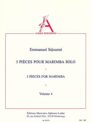 5 Pieces For Marimba - Vol. 4