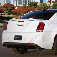For 11-23 Chrysler 300 / 300S Pearl White V-Style Duckbill Trunk Spoiler W-Power