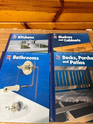5- home improvement books ( time life ) and other