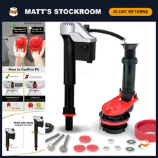 Complete Toilet Repair Kit 2-Inch Standard - Flush Valve, Tank Parts, Easy Insta