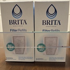 Brita Refillable Water Filtration System Filter 3 Refills 2 Pack 6 Total New