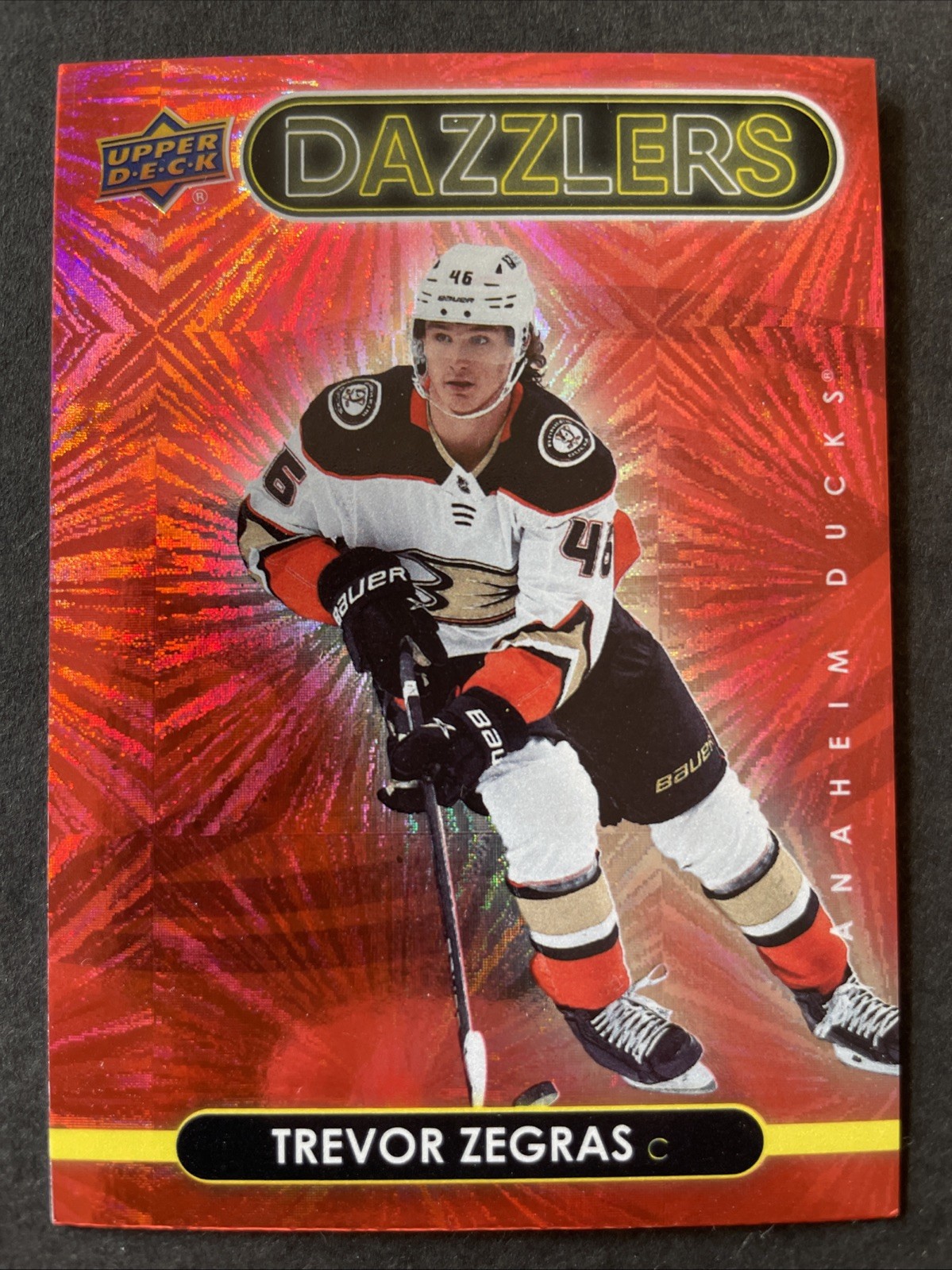 2021-22 Upper Deck Series 1 - Dazzlers Trevor Zegras #DZ-1 Red (RC)
