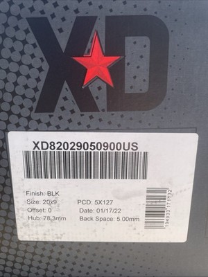 XD Wheels XD820 GRENADE 20x9 Black XD82029050900US