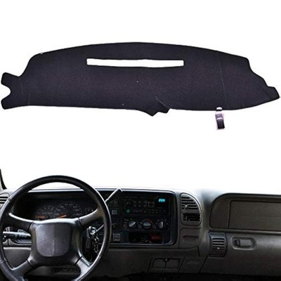 XUKEY Dash Cover For Chevy Silverado Suburban Tahoe GMC 1997-2000, Black 