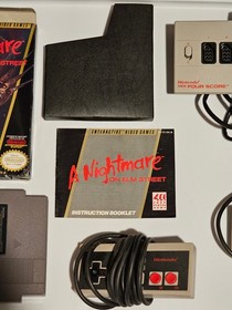 A Nightmare on Elm Street NES Complete CIB + 2 Controllers & Four Score