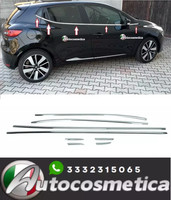 Fensterleisten Zierleisten FüR Renault Clio Schragheck Edelstahl Chrom 8Tlg
