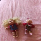1995 CABBAGE PATCH KIDS 2 MINI DOLLS COLLECTIBLE 4.5 inches