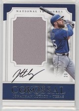 2017 Panini National Treasures 20/25 Jonathan Lucroy #CMS-LY Auto 0c6