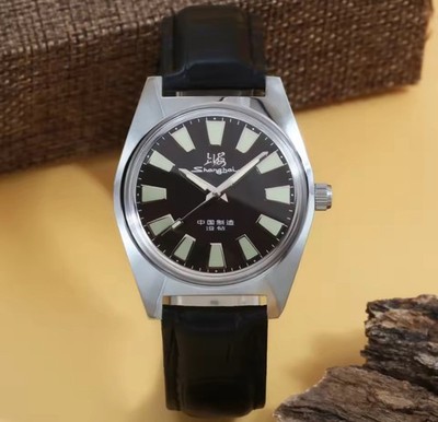 Shanghai 36MM Hand-Wind Mechanical Watch 7120 Waterproof Retro Watch for Men 