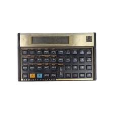 vintage Hewlett-Packard HP 12C financial calculator