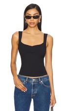 FREE PEOPLE Intimately Somewhere Sometime Cami Black Tank Top NWOT L