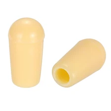 2 Pcs Switch Tip Knob for Electric Guitar, 8/32" Thread, Yellow