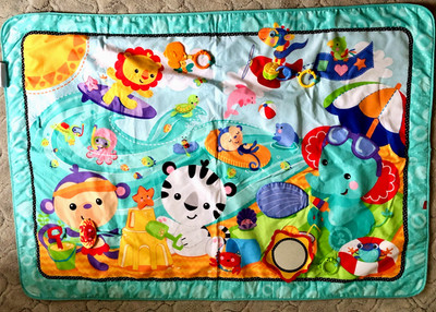 Fisher Price große Krabbeldecke Spieldecke Spielmatte 1 x 1,5 m Activity-Decke