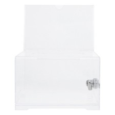 Acrylic Transparent Donation Box with Lock Ballot Suggestion Box for Fundraising