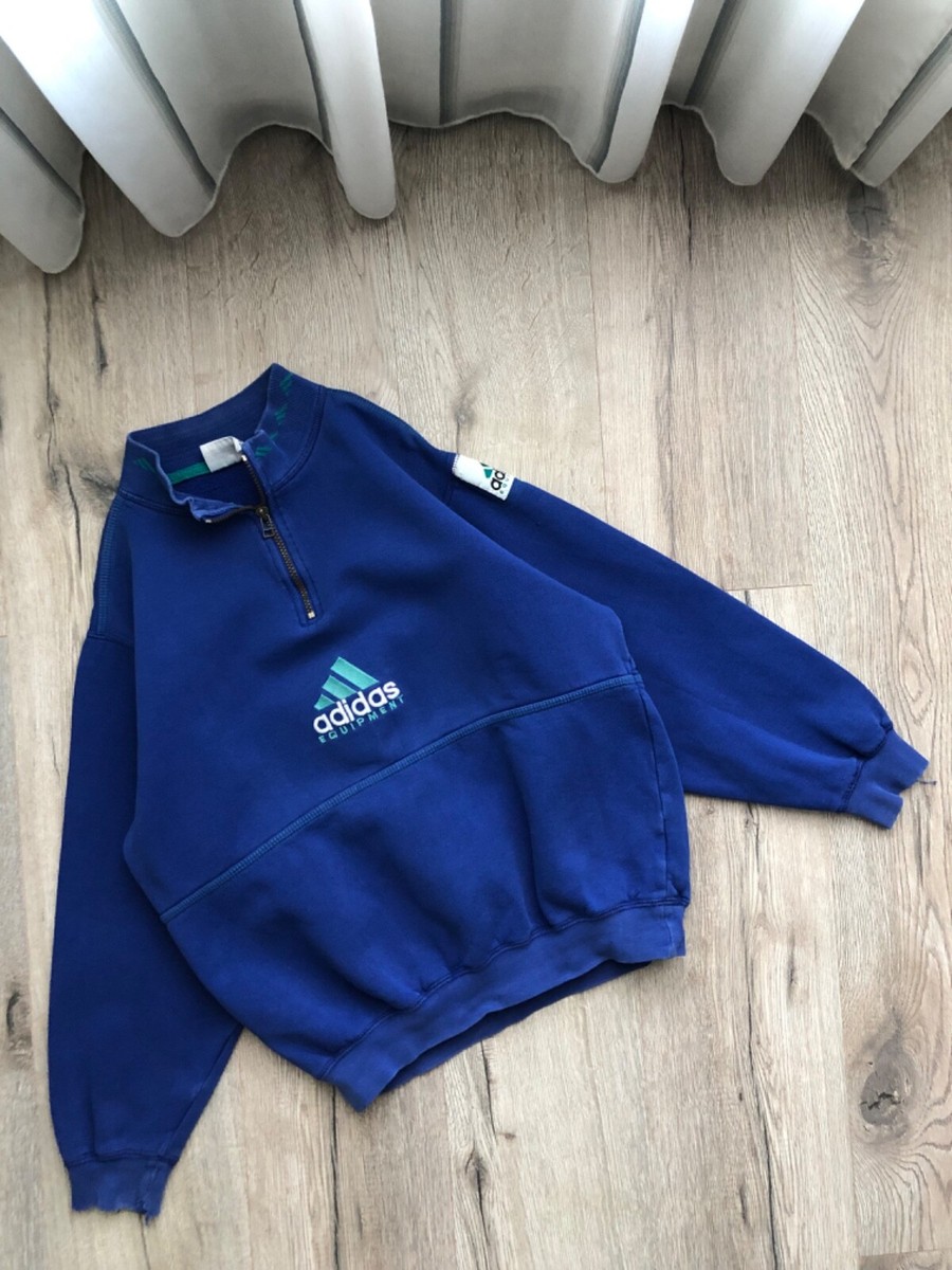 Adidas Equipment 1/4 Zip Track Top Vintage | eBay