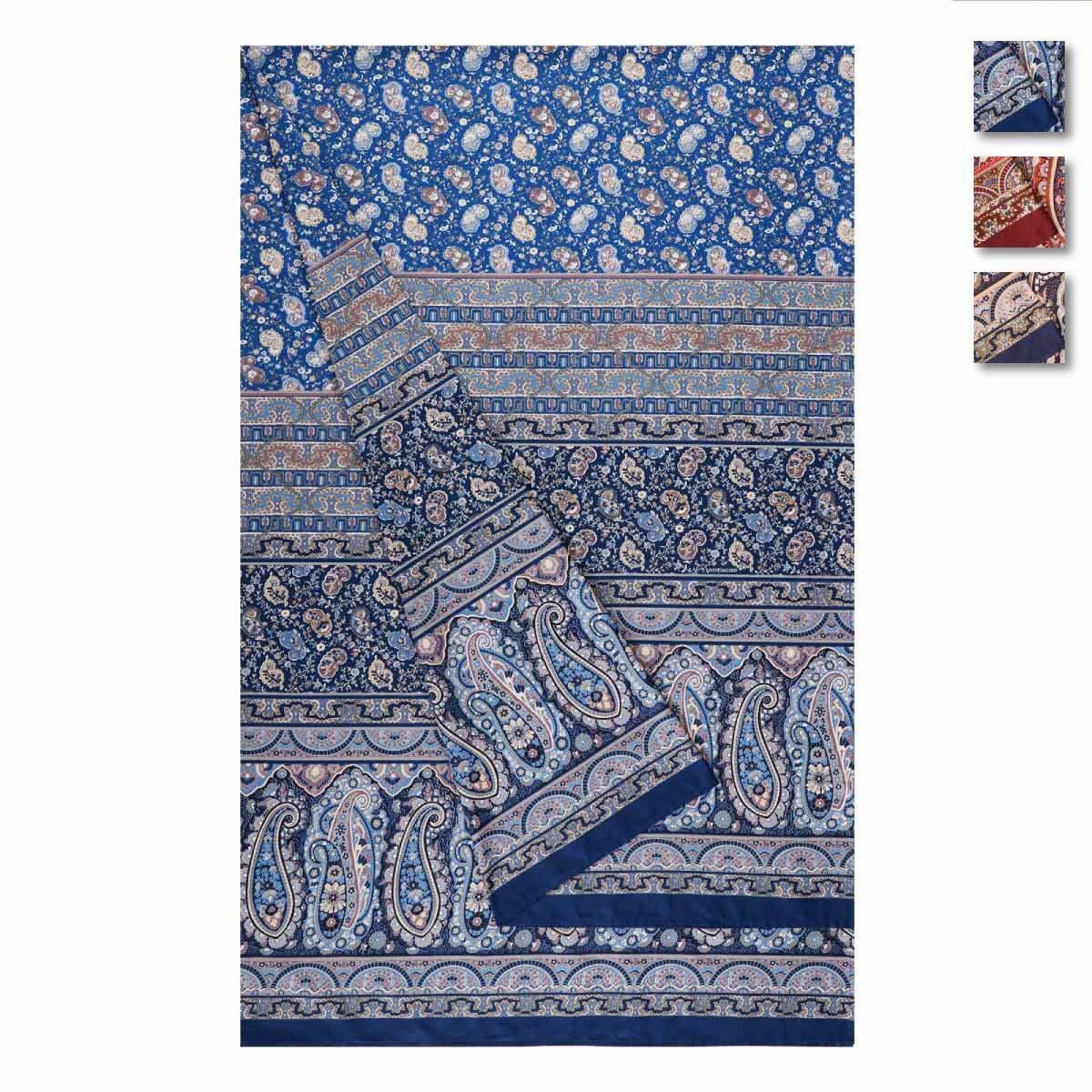 Telo Arredo Granfoulard Copritutto Salvadivano 100% Cotone Disegno Scotland Singolo Azzurro 91057050 - Foto 11