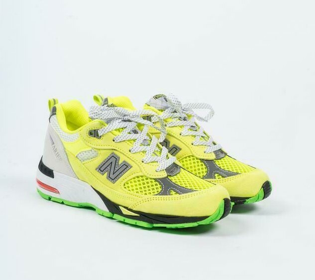 NEW BALANCE W991AFL LIME MADE IN ENGLAND RUNNING SHOE