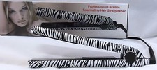 Hair Straightener/Flat Iron Professional CeramicTourmaline Plates/Zebra Print