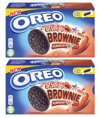 2 OREO CHOCO BROWNIE Flavor Sandwich Cookies Bisquits Snacks 176g 6.2oz