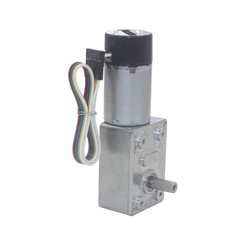 DC6V-24V JGY370 Turbo Worm Caja de engranajes Motor de engranajes de reducción de velocidad con codificador Hall - Imagen 7 de 8