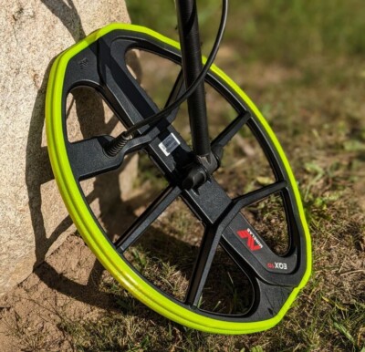 Minelab Equinox 15'' Coil Bumper Completely Contoured Rubber Guard. ~NEON YELLOW~