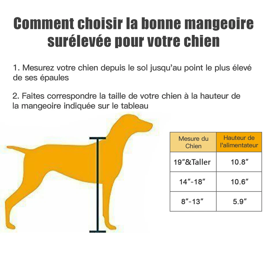  Alimentador de acero inoxidable para mascotas perros soporte de comida/agua elevado doble cuenco Foto 3 de 4