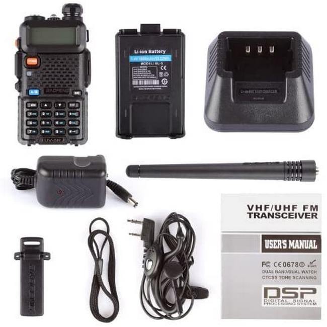 Radio Baofeng UV-5R PMR Ricetrasmettitore Baofeng UV-5R Dual Band VHF/UHF PMR Radio 144-146 MHz - Nuovo Radio Due Vie Per Esterni - Foto 2