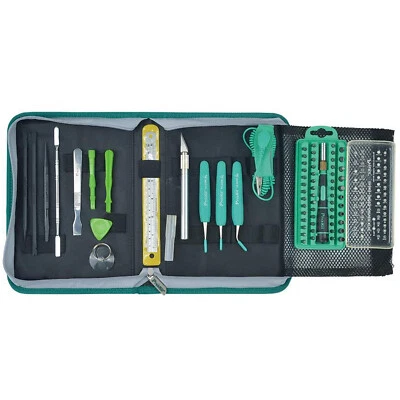 SELVA Profi Handy Reparatur Werkzeug Set für Smartphone Spielekonsonle Uhren Elektro