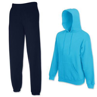 AYOrpeg Trainingsanzug Herren - Blumen Hoodie & Sporthose 2-Teiler