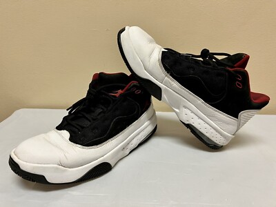 Air Jordan Max Aura 2 White Gym Red Black Men's Size 8.5 CK6636 100 | eBay