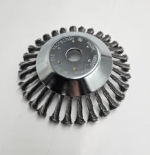 Steel Wire Wheel Brush Grass Trimmer Head Weed Cleaning Garden Cutter 10000max