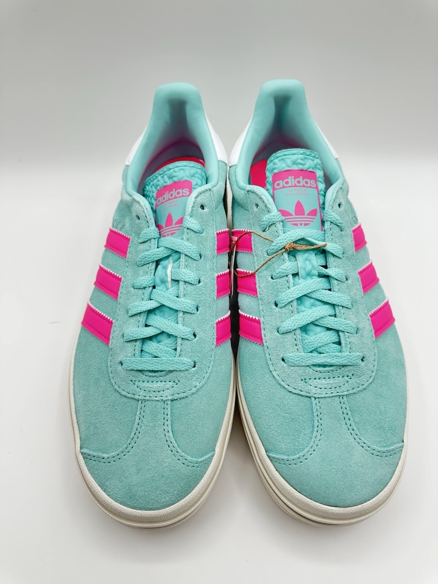 Adidas Women's Gazelle Bold Sizes 8.5-11 Flash Aqua Lucid